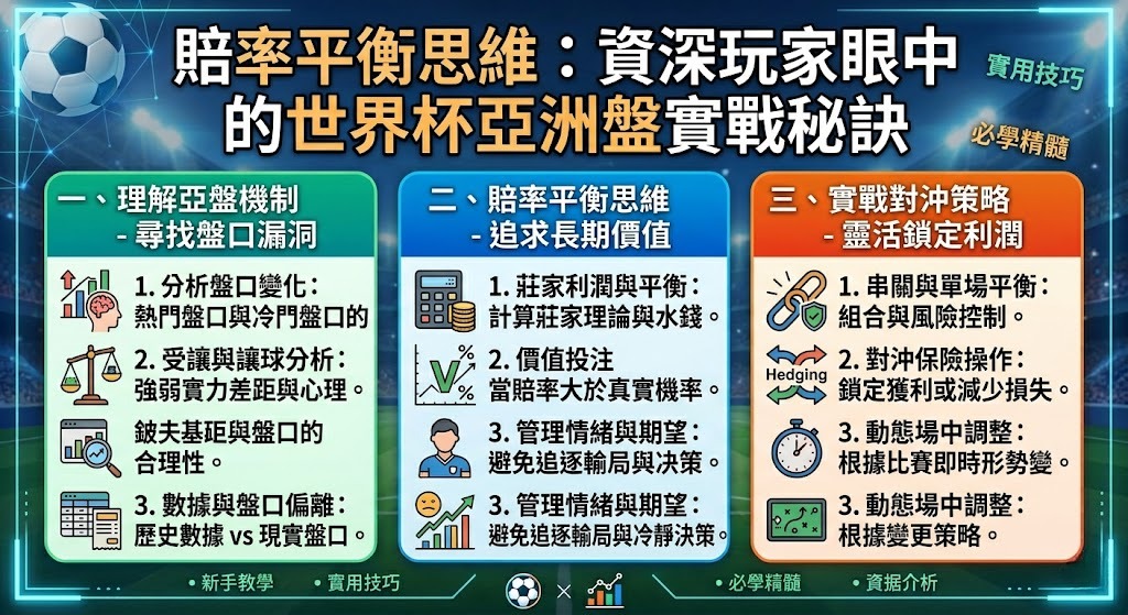 資深玩家眼中的世界杯亞洲盤實戰秘訣
