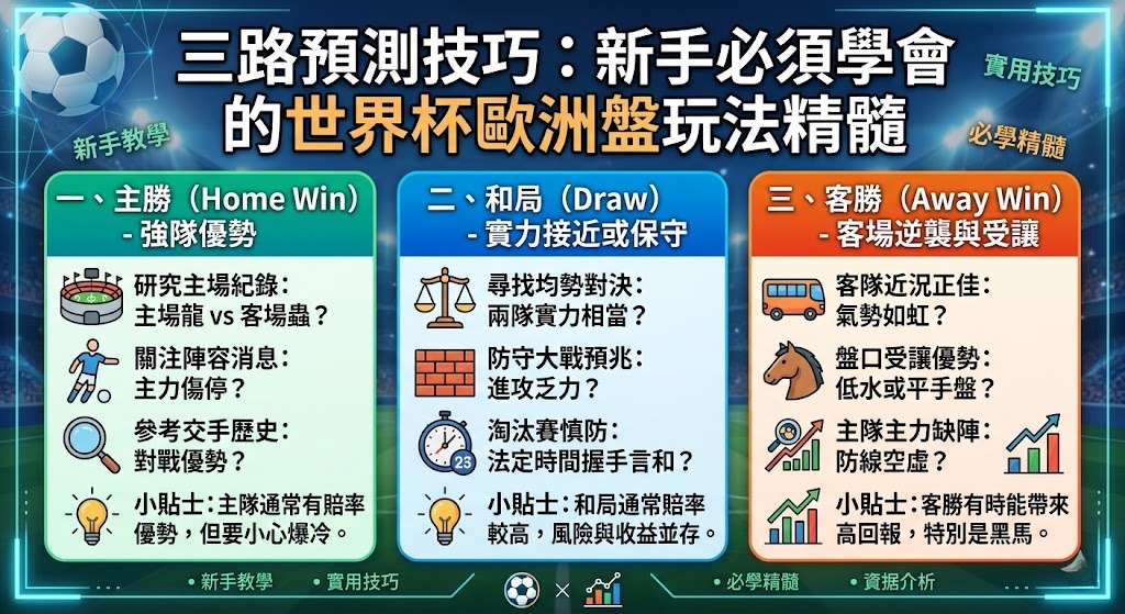 新手必須學會的世界杯歐洲盤玩法精髓