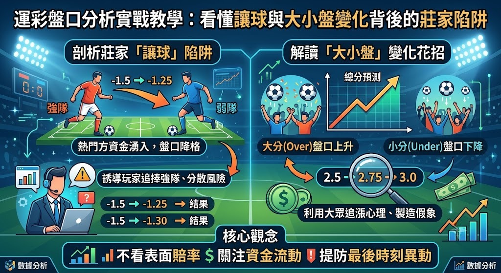 看懂讓球與大小盤變化背後的莊家陷阱