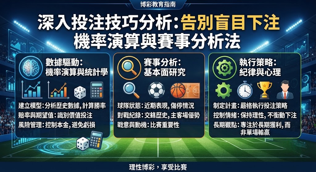 告別輸錢迴圈!馬上點我掌握科學投注法,提升勝率