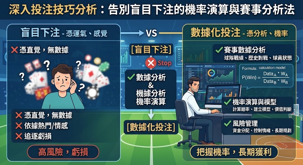 深入投注技巧分析：告別盲目下注的機率演算與賽事分析法